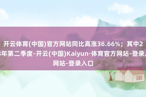 开云体育(中国)官方网站同比高涨36.66%；其中2024年第二季度-开云(中国)Kaiyun·体育官方网站-登录入口